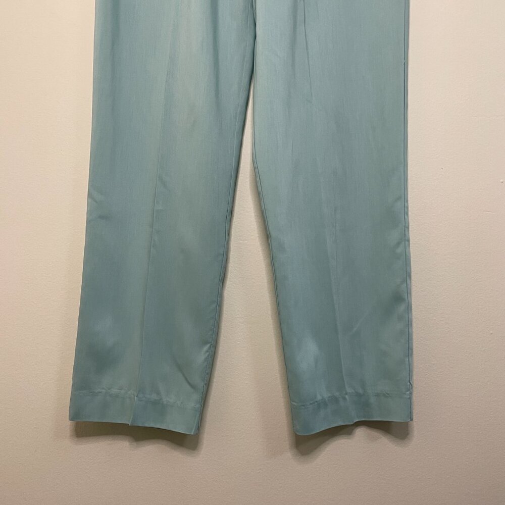 Mint Green Spring Stretchy High-Waisted Flowy Pants w/ Elastic Waistband12/14(?) - Picture 8 of 8